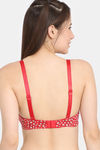 Rosaline Everyday Double Layered Non-Wired 3/4th Coverage T-Shirt Bra - Barbados Cherry — thumbnail 2